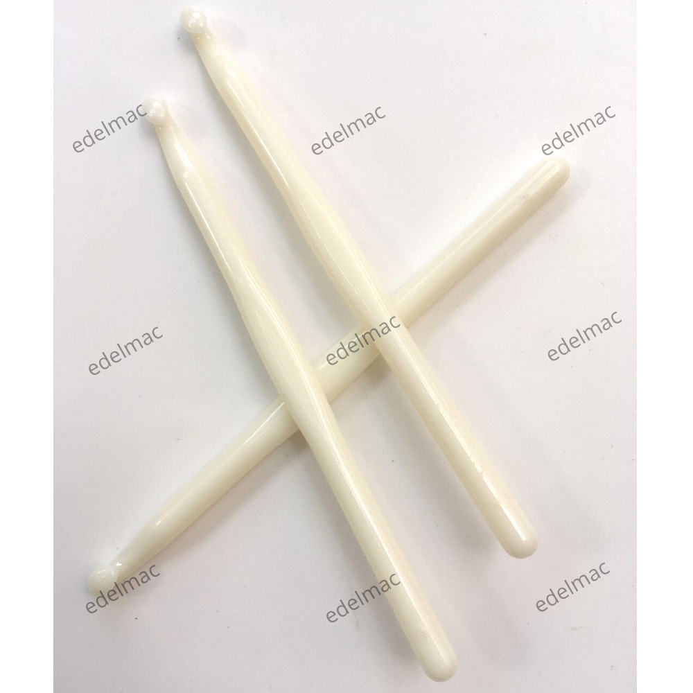 1pc | Ecer Jarum White Plastic Crochet Hook  | Alat Rajut Hakpen