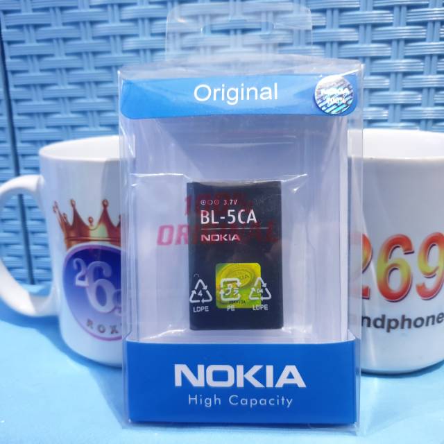 Batre Baterai Hp Nokia BL-5CA BL5CA BL 5 CA Original Ori Battery Batterai Battre Batrei Batrai Batu