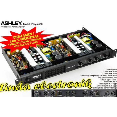 power ashley play 4500 4 channel ORYGINAL CLASS D ashley play4500 Star Seller Termurah Trend