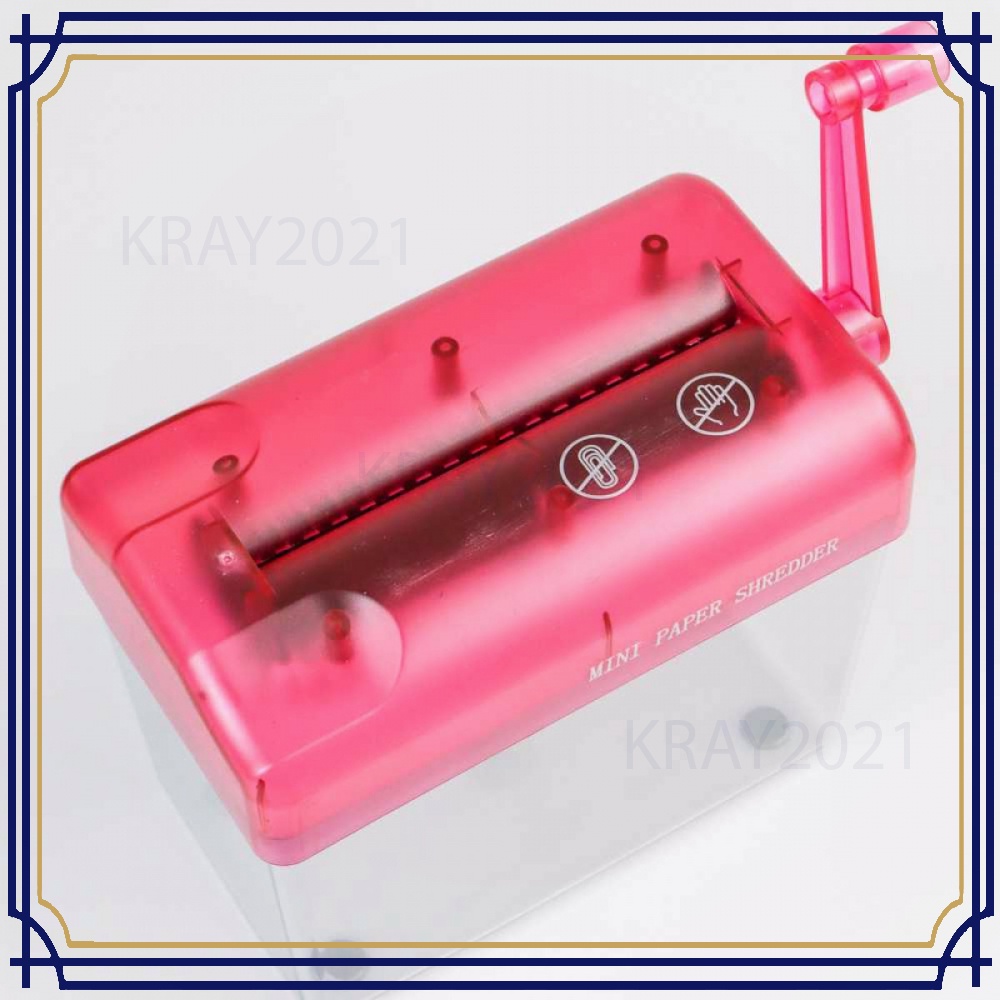 Penghancur Kertas Manual Handheld Paper Shredder A6 AK183
