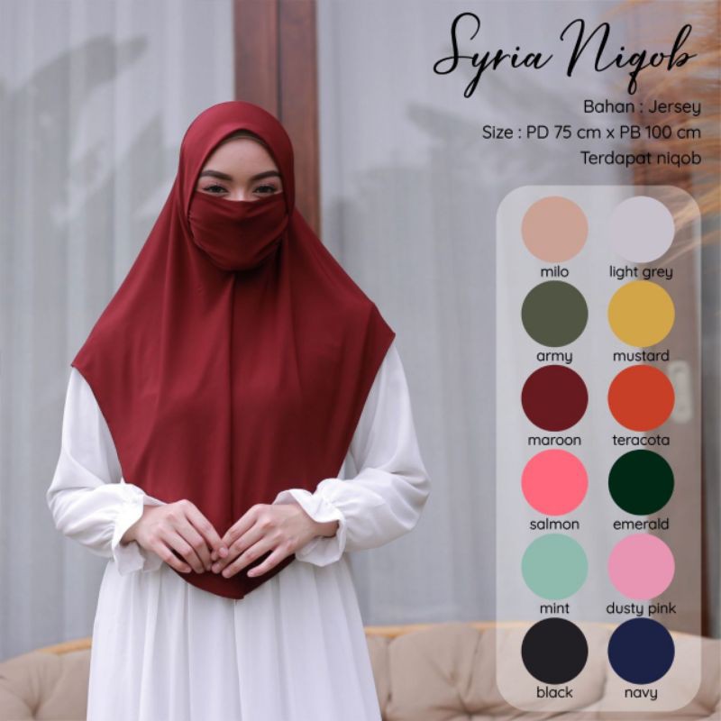Syiria Niqob/hijab instan/hijab instan niqob