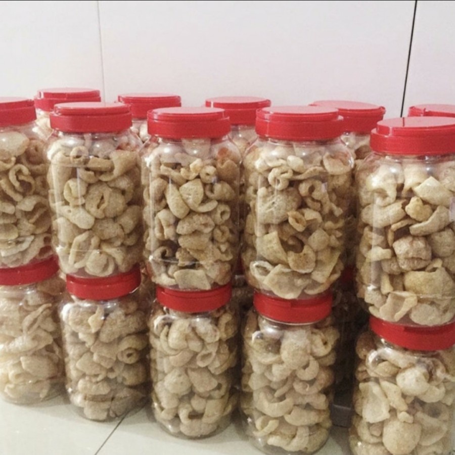 

Kerupuk Kulit Babi ( per toples )