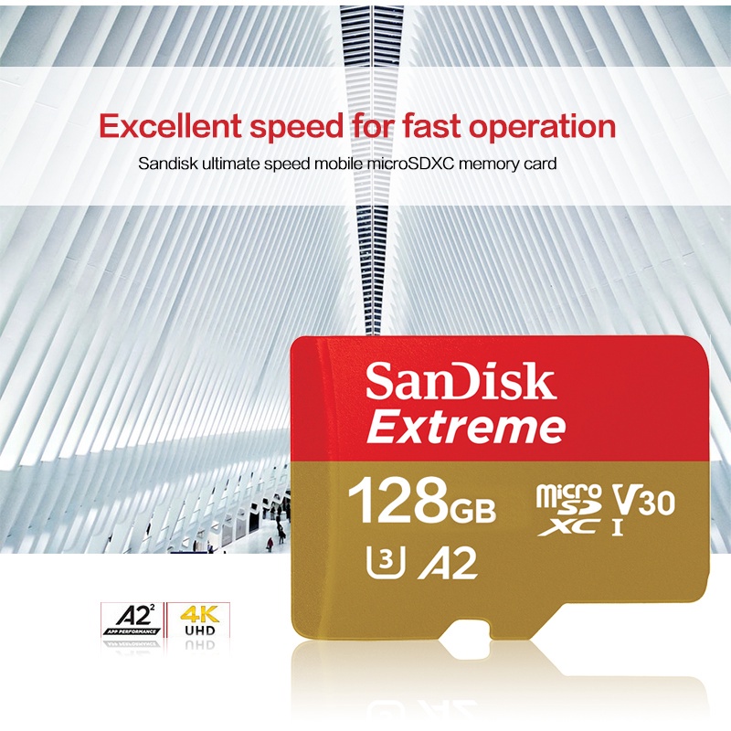 Sandisk Extreme Memory Card Micro SD 128GB 64GB 256GB 512GB C10