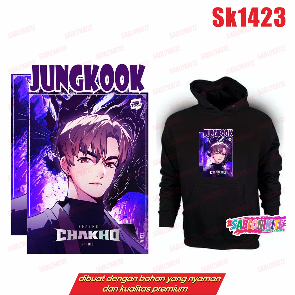 MURAH!!! SWEATER HOODIE KPOP CHAKHO KARTUN TIAP MEMBER SK1422 SK1423 UNISEX