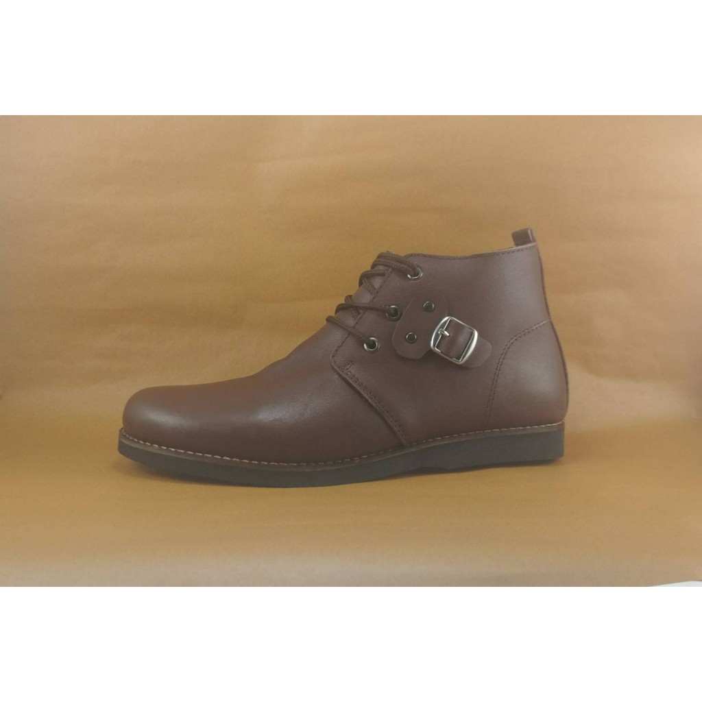 KICKERS GESPER TALI LEATHER COKELAT / SEPATU BOOTS KULIT PRIA / MURAH KEREN BERKUALITAS TINGGI