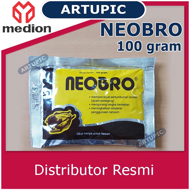 Neobro 100 gram Vitamin Penggemuk Pertumbuhan Ayam Pedaging Broiler Penambah Berat Ayam Unggas