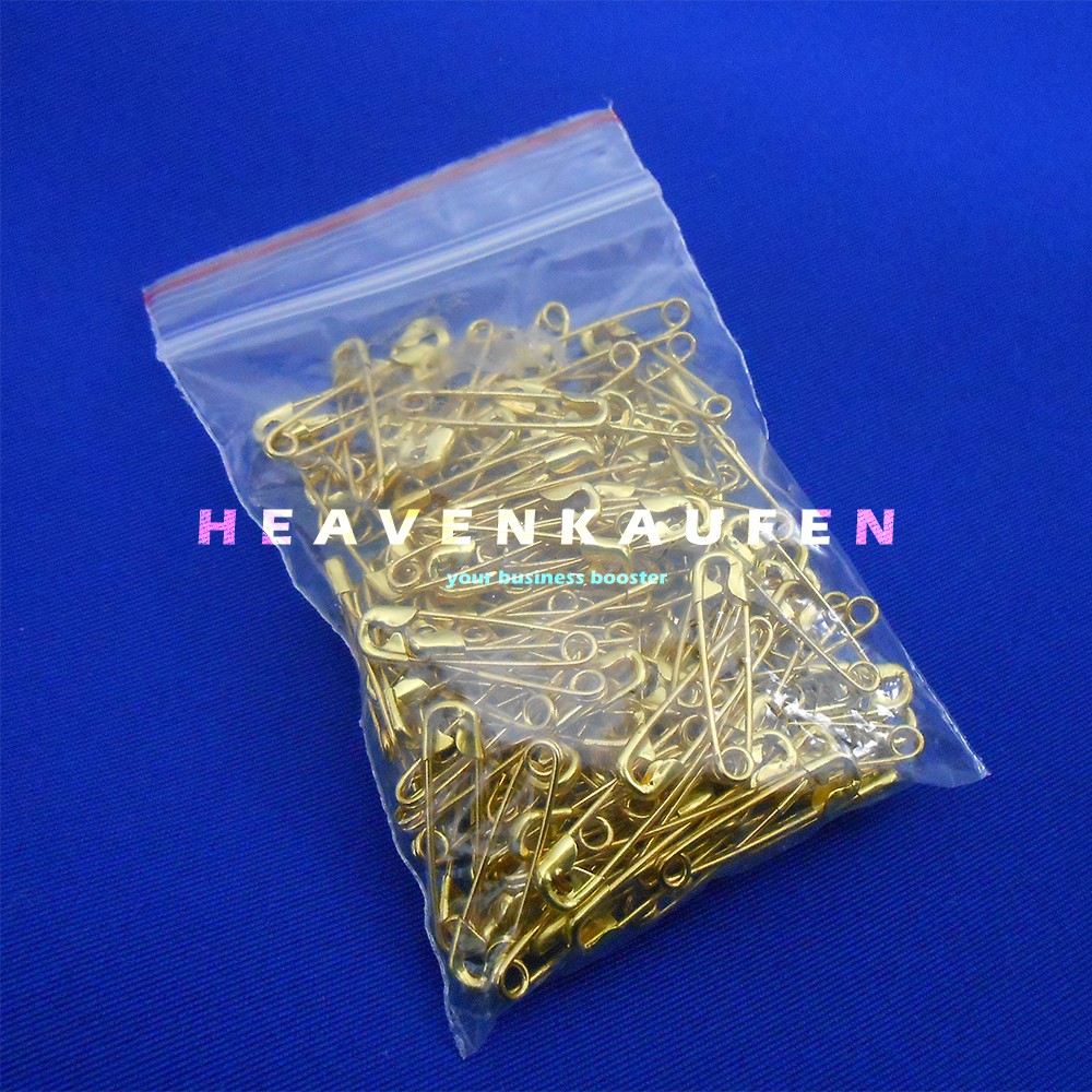 Peniti Kecil 2 cm Warna Gold Emas Newey Harga Per Pack isi 144 pcs Bagus