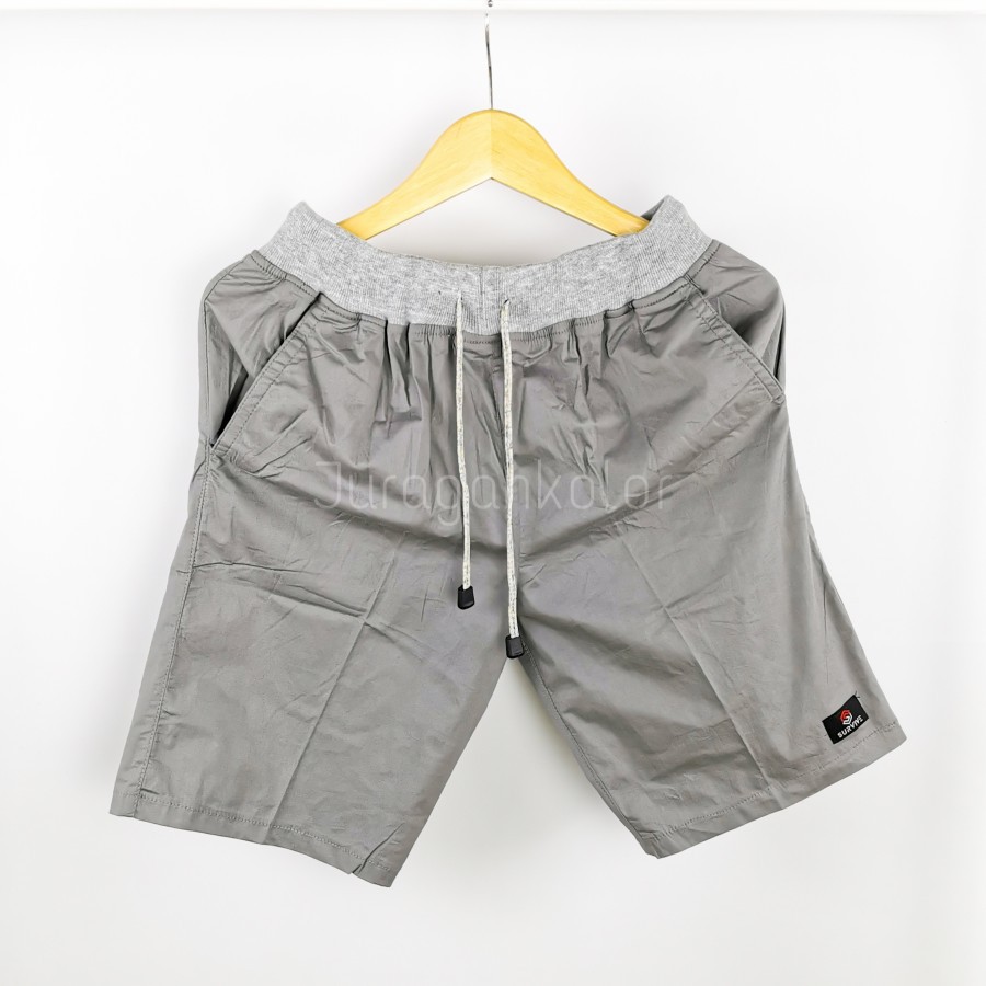 Celana Pendek Pria Surfing Distro Rib Polos Casual