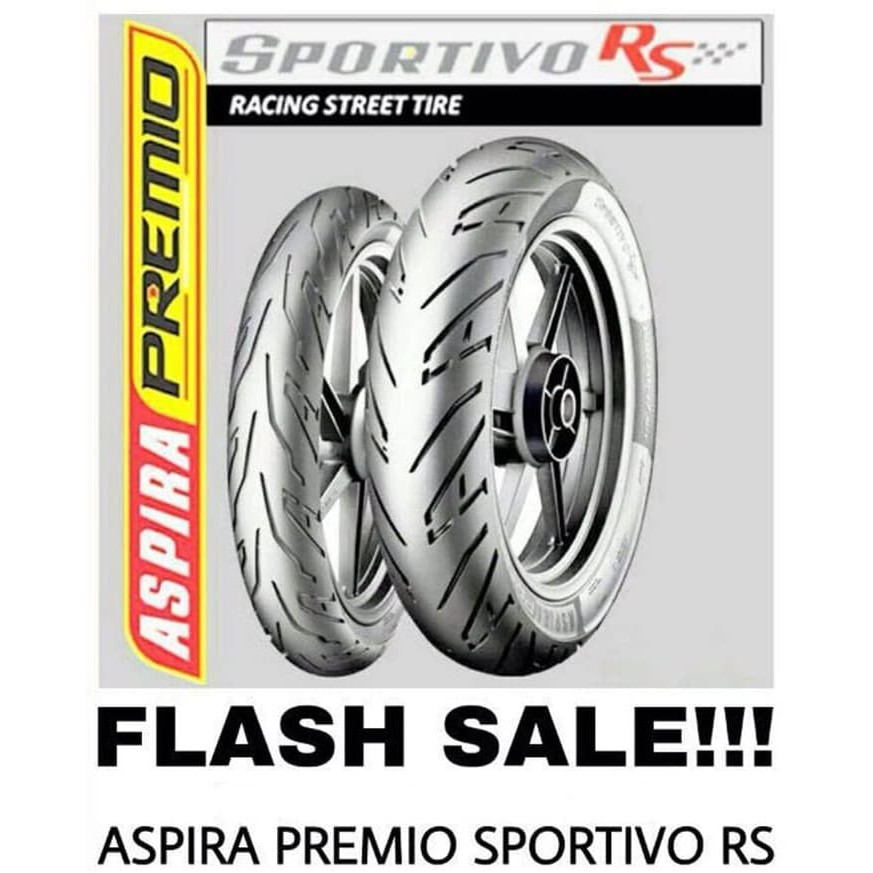 Paket Ban Honda ASPIRA PREMIO 90/80-14 dan 110/80-14 SPORTIVO Tubeless