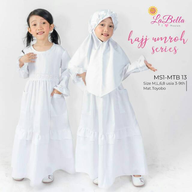 Baju muslim labella | baju muslim manasik