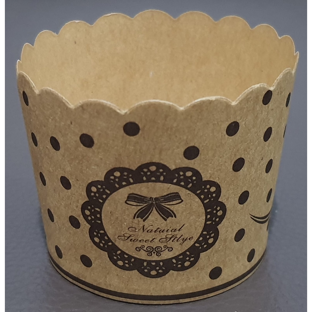

CUPCASE MUFFIN NATURAL SWEET STLYE DIA BAWAH 6CM X T5,5CM ISI 50PCS/ROLL