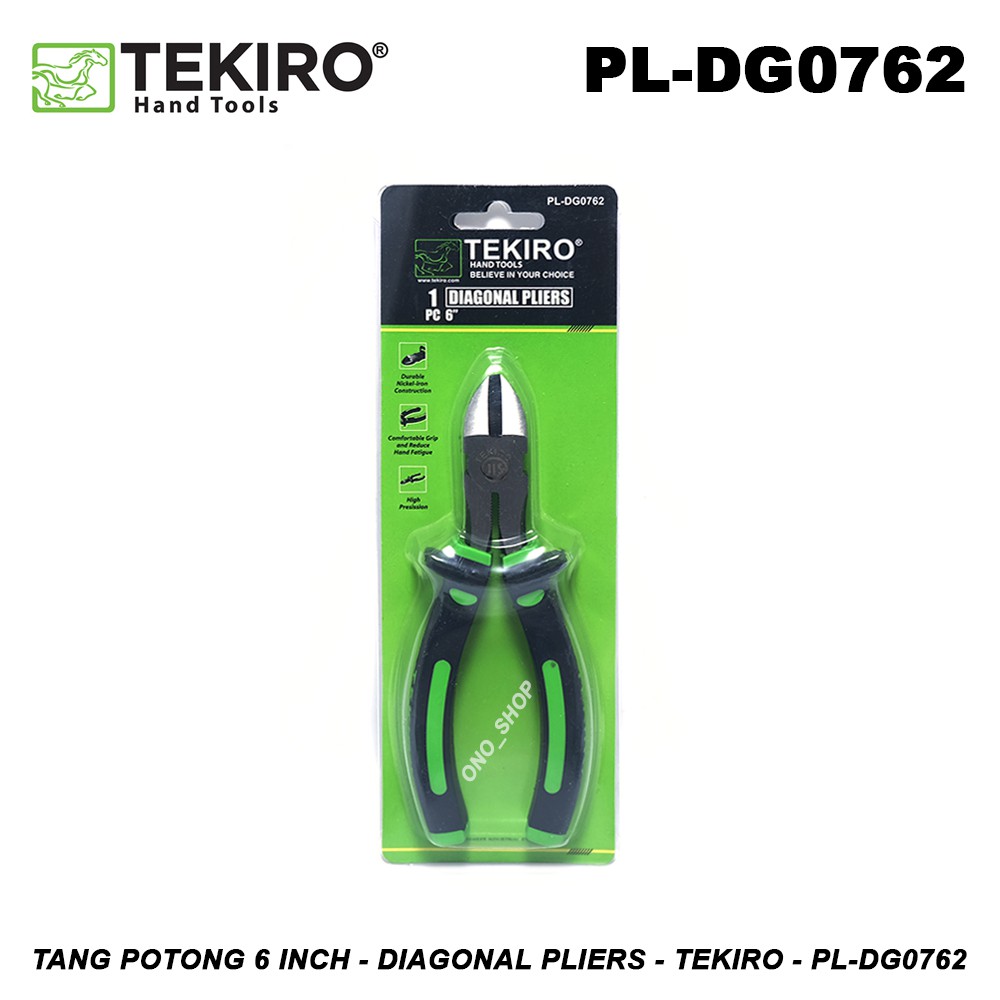 Tang Potong 6 Inch Diagonal Pliers Tekiro PL-DG0762