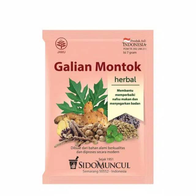 

jamu galian montok minuman sachet