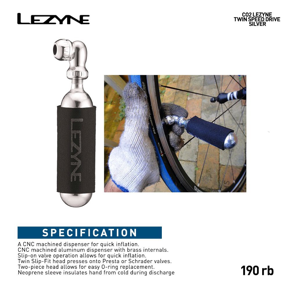 CO2 Lezyne twin speed drive