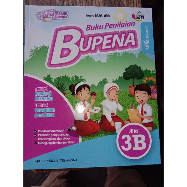 buku bupena jilid 3b untuk kelas sd/mi III baru/bekas