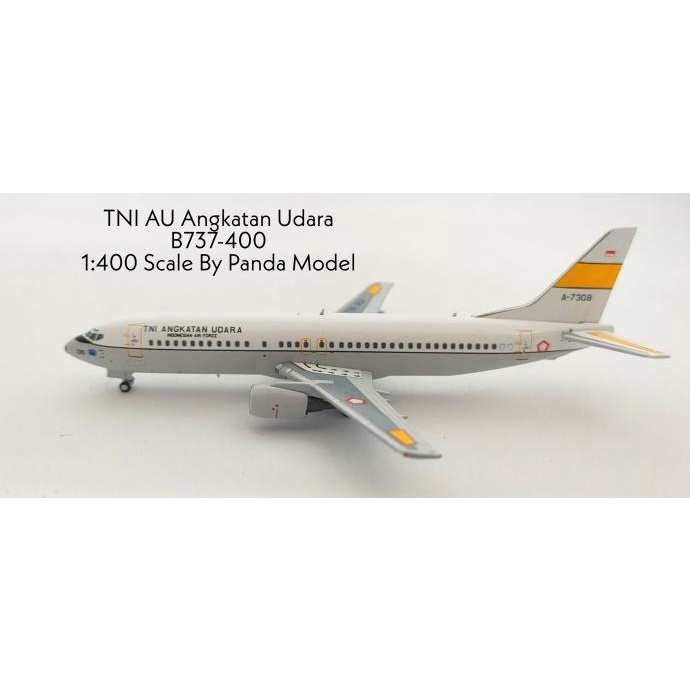 Tni Au Angkatan Udara B737-400 A-7308 By Panda Model 1:400 Scale Terlaris