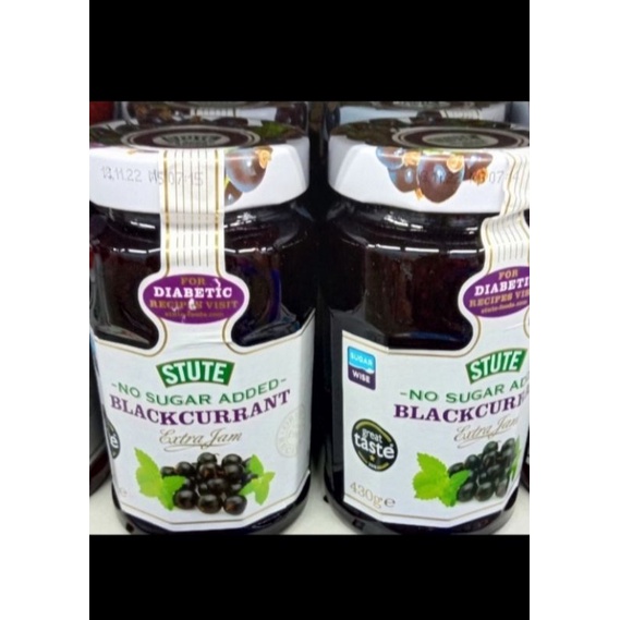 

stute blackberry spread selai jam buah 430gr no added sugar free