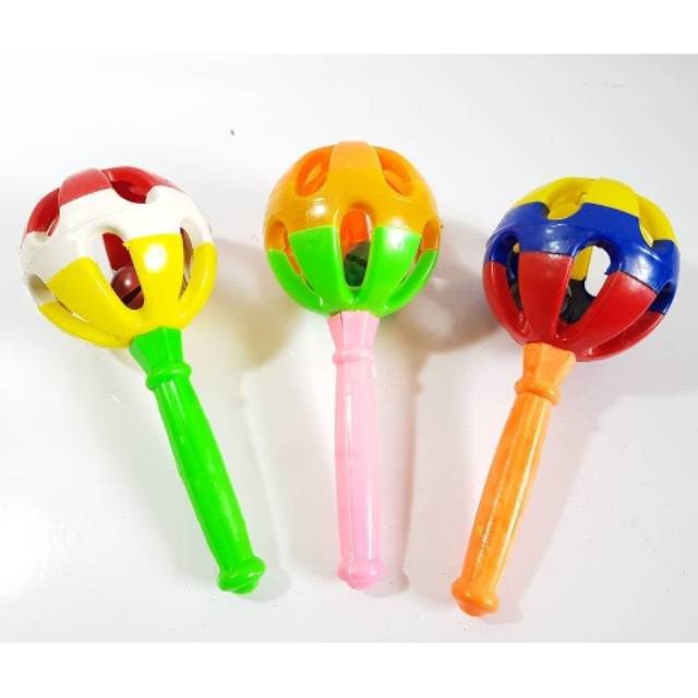 Kerincingan pagoda lolipop mainan bayi mainan krincingan Bola Bayi Krincingan anak murah-1