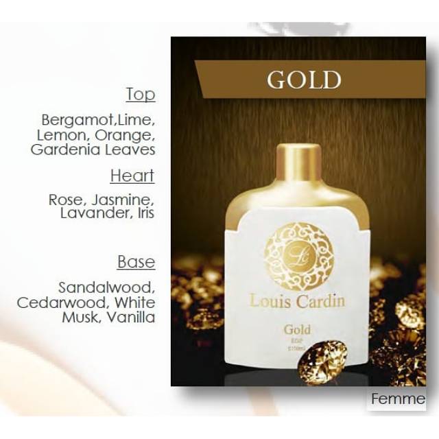 Louis Cardin - Eau de Parfume - Gold - 100 ml - for Her