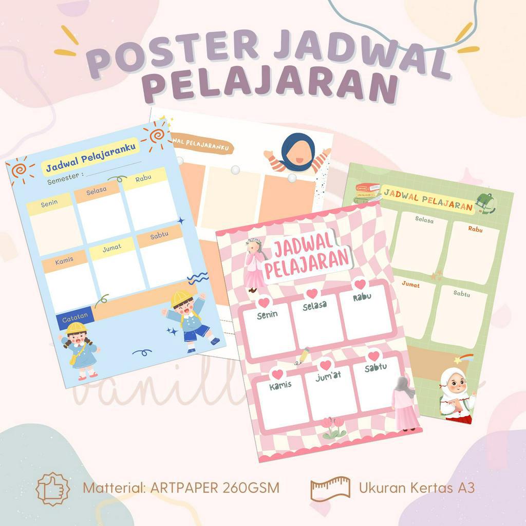 

Jadwal Pelajaran Sekolah Random Poster Jadwal Sekolah
