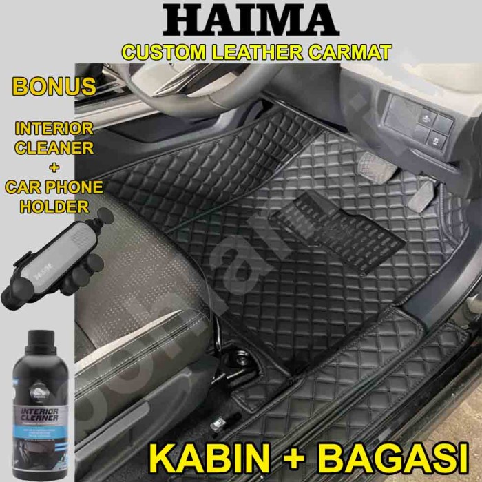 Karpet Mobil New HARRIER 2015-Now 7D Custom Leather Luxury 2brs+bagasi