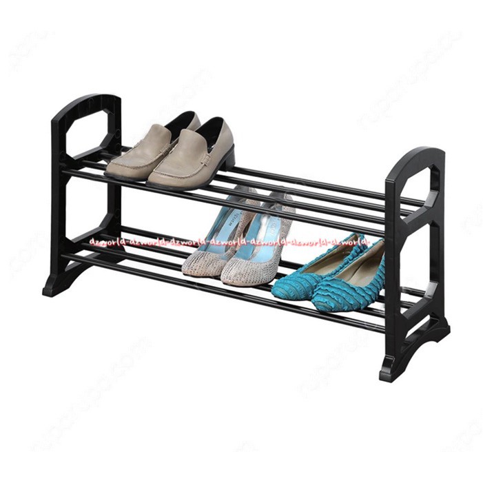 Krisbow Shoe Rack 2tiers Rak Sepatu 2 tingkat 71 x 24 cm