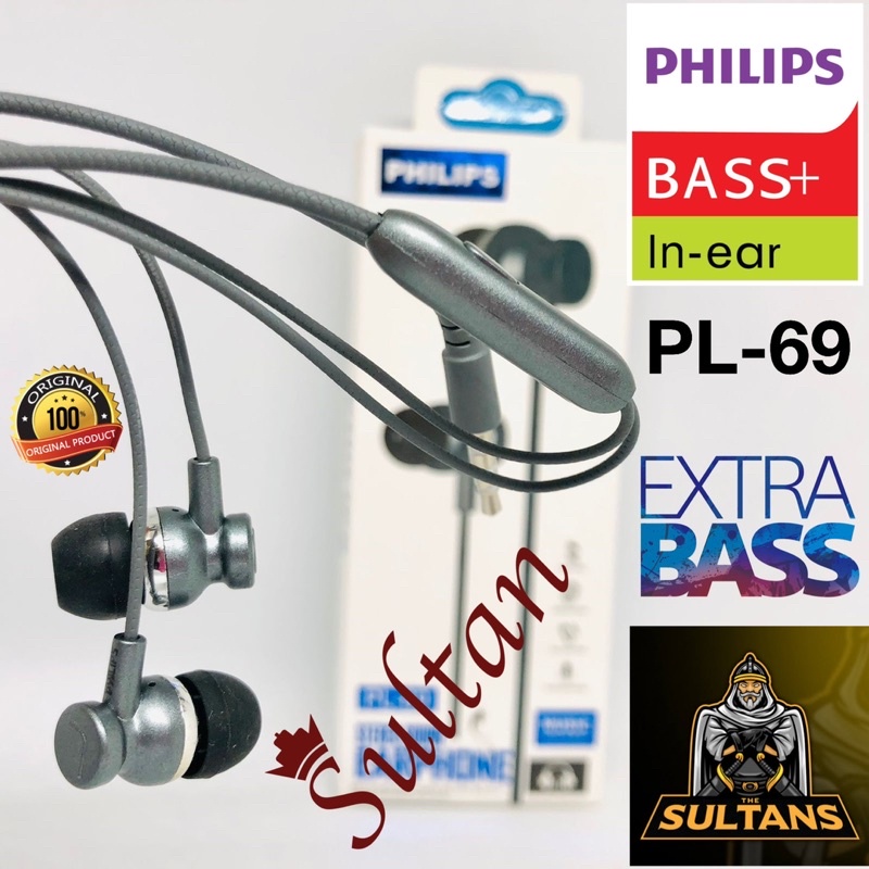 GROSIR SULTAN HANDSFREE HF PL69 ORIGINAL EXTRABASS EARPHONE