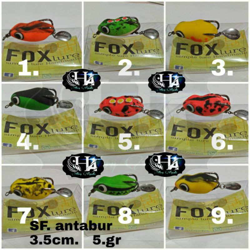 Soft lure/soft frog/umpan casting/ikan gabus/umpan tipuan/casting gabus/kodok karet/foxlure/fox lure