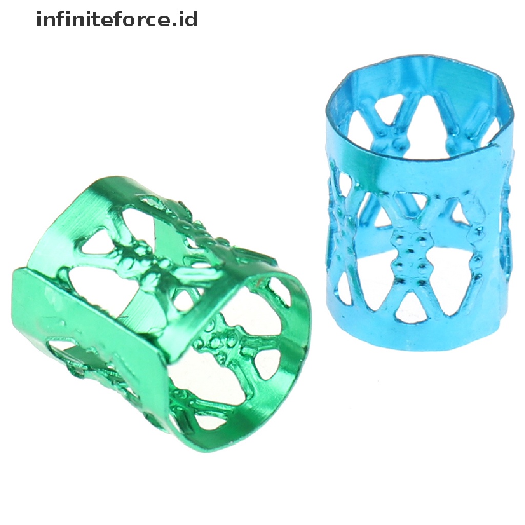 (Infiniteforce.Id) 100pcs / Set Cincin Cuffs Untuk Rambut Gimbal