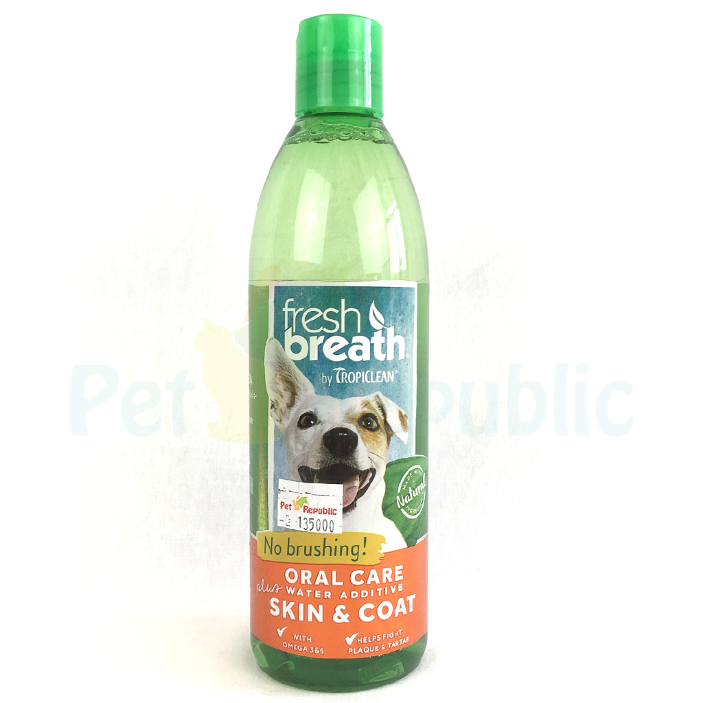 

TROPICLEAN Perawatan Gigi Anjing Water ADDITIVE Skin and Coat 473ml