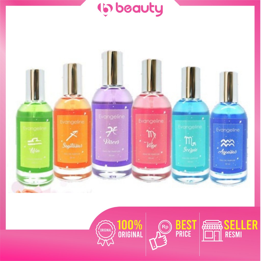❤ BEAUTY ❤ EVANGELINE Zodiak Series Parfum EDP 50 ML / Parfum pria/wanita / Capicorn / Cancer / Sagi