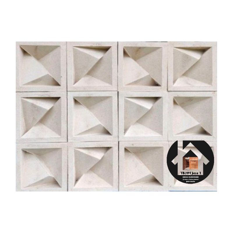 roster beton minimalis/loster motif durian