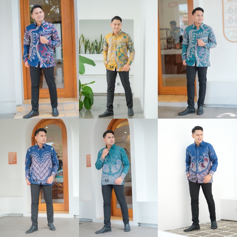 Baju Batik Pria Gus Azmi Syubbanul Muslimin Batik Katun Halus Hadroh Azzahir Santri muslim, Moderen