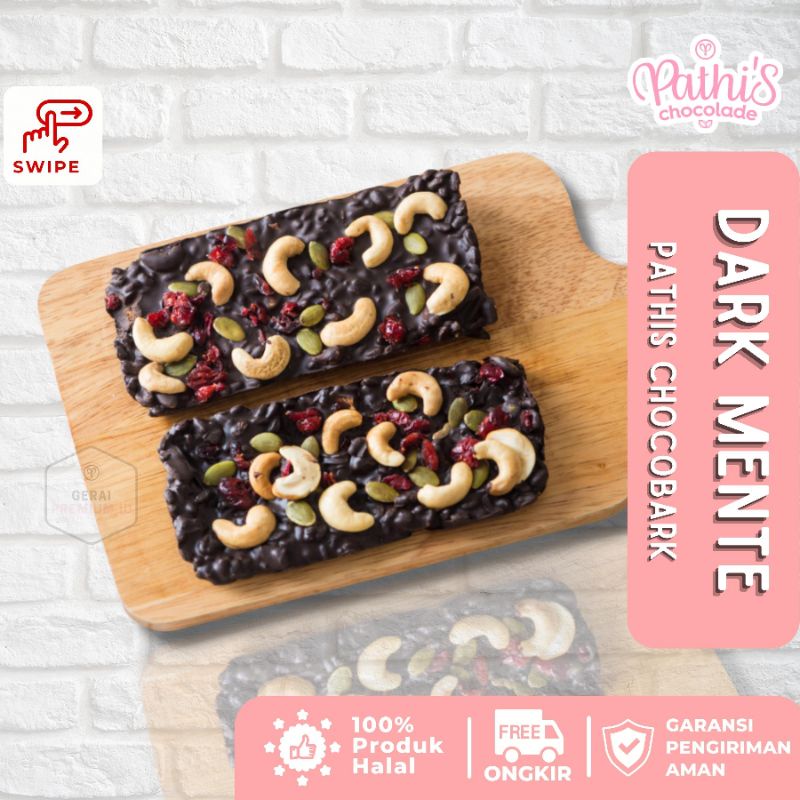 

Pathis Chocolade Cemilan Cokelat Bar - DARK MENTE