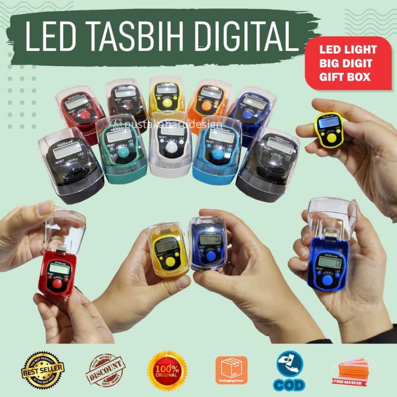 TASBIH DIGITAL MUSLIM DENGAN BOX (TASBIH 1PCS)