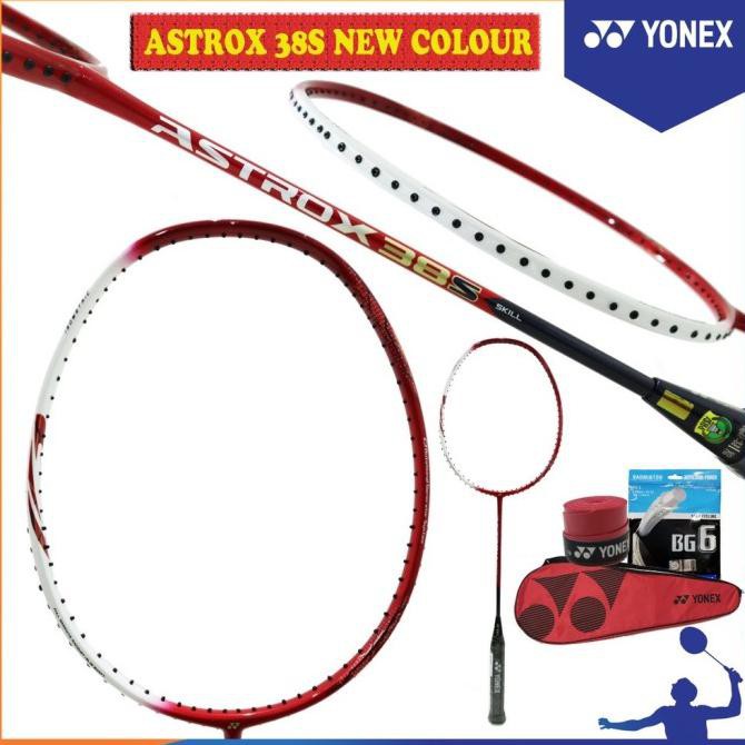 Raket Badminton YONEX NEW COLOUR ASTROX 38S +paket lengkap+pasang ORI