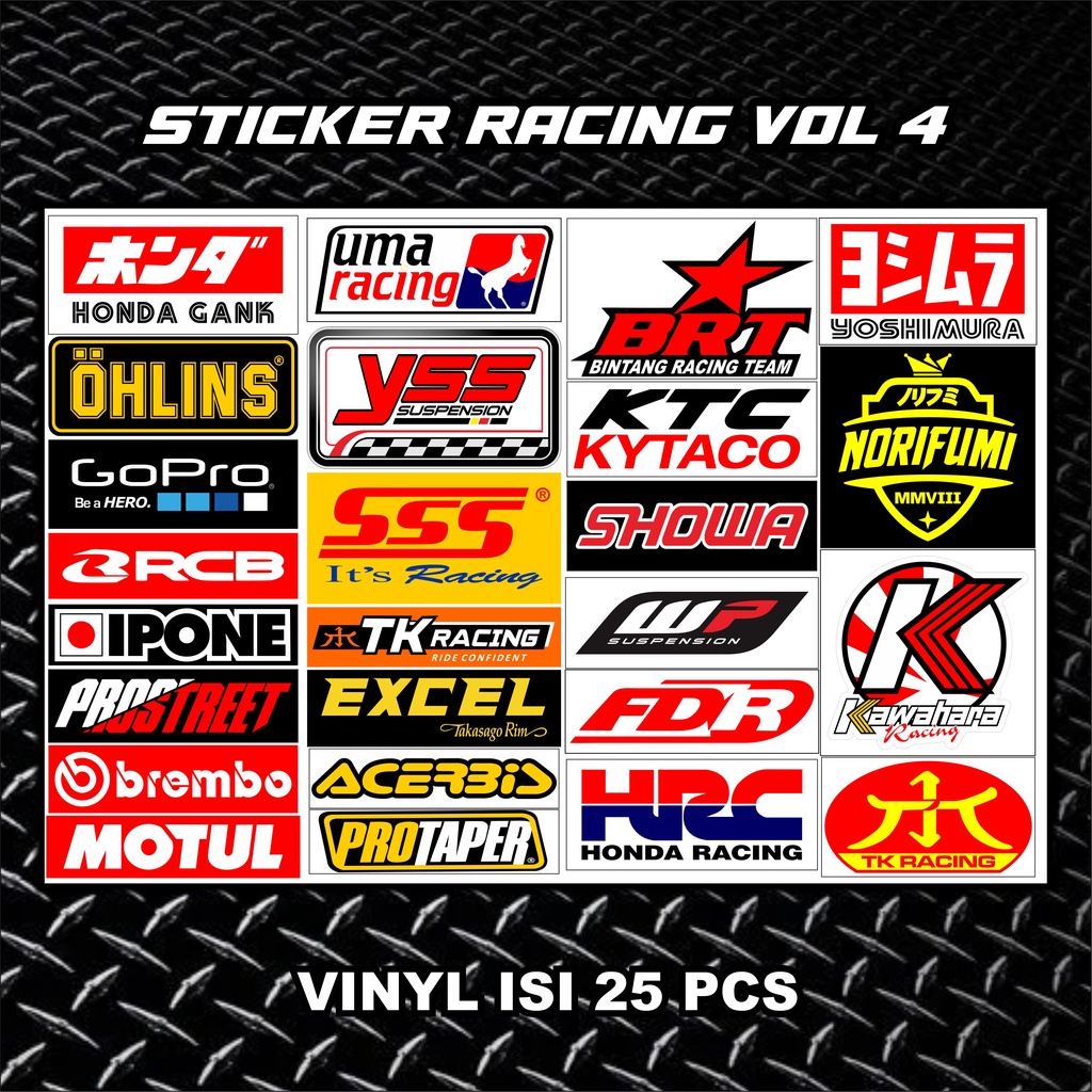 Sticker Pack Racing Sticker Vinyl Stiker Motor