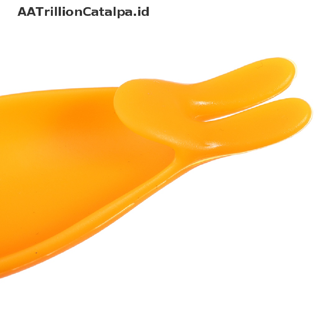 (AATrillionCatalpa) Holder Kantong Teh Bentuk Kelinci 5 Slot Bahan Silikon Warna Permen