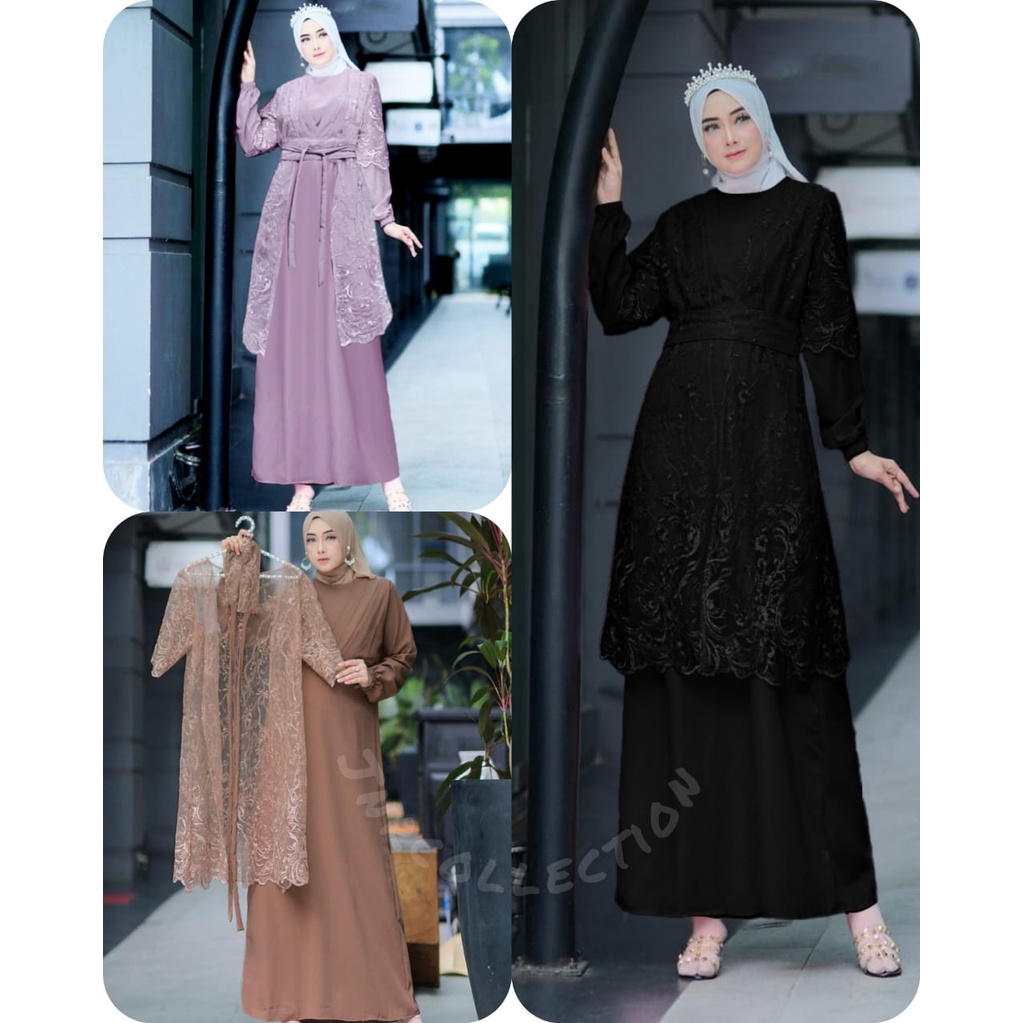 NEW Gamis Terbaru AMEENA Dress Brukat Gamis Remaja Seragam Gamis Brukat Dress Kondangan blezer Brukat Kondangan Baju Kondangan Wanita