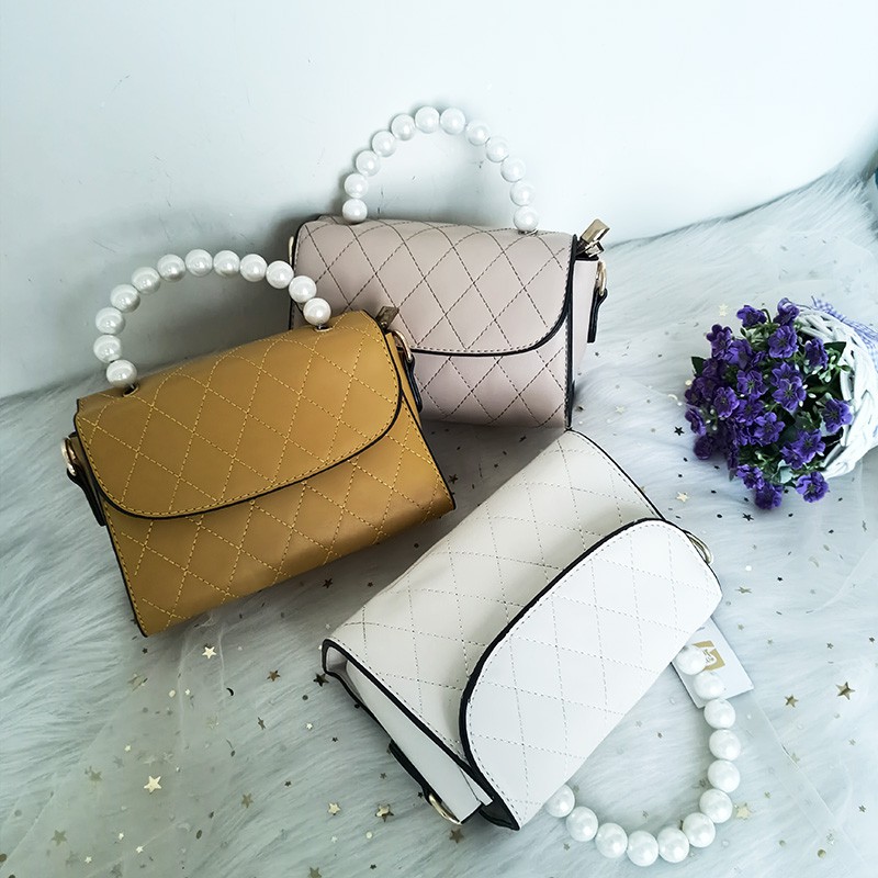 (COD)fashion tas wanita selempang mutiara handbag lucu sling bag cewek impor murah