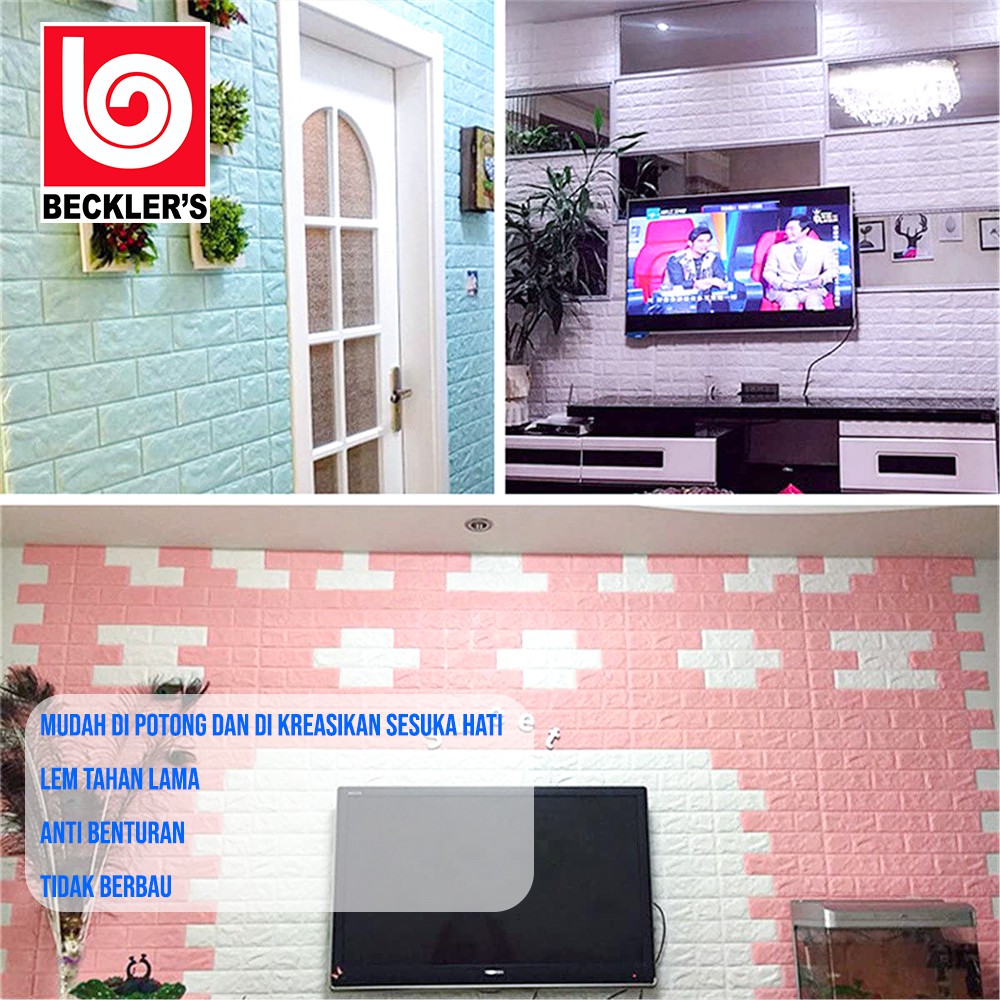 CUCI GUDANG!! Wallpaper Dinding 3D Bata Tebal 6mm Brick Foam Bata DIY 70X77CM