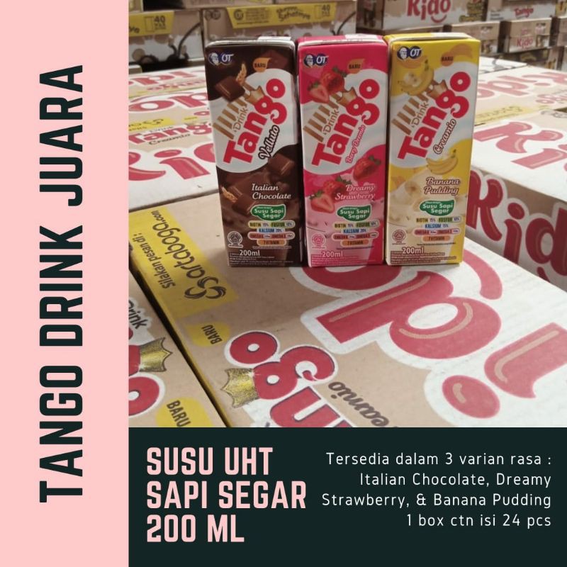 

Susu UHT Tango Drink Juara 200 ml