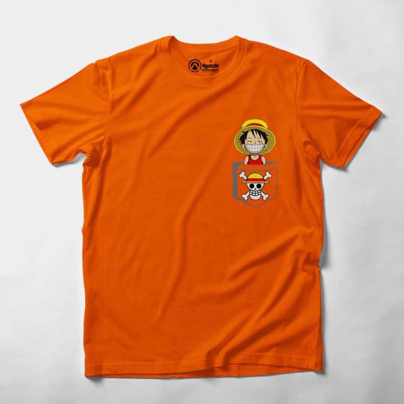 Kaos Atasan Anak Laki Laki Kids T Shirt Anime One Piece Monkey Luffy Cheeky