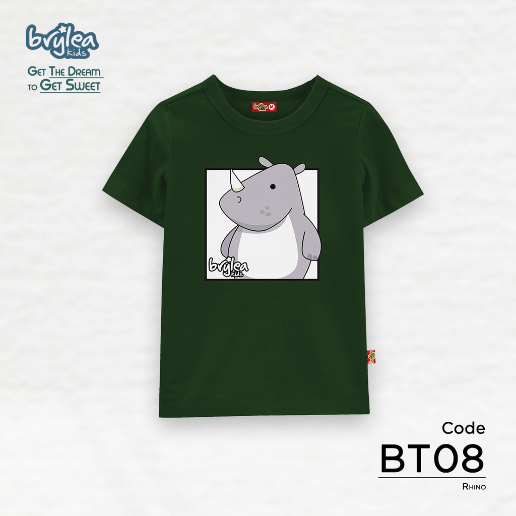 BT08 - Baju Anak Branded Lucu Rhino - BryleaKids