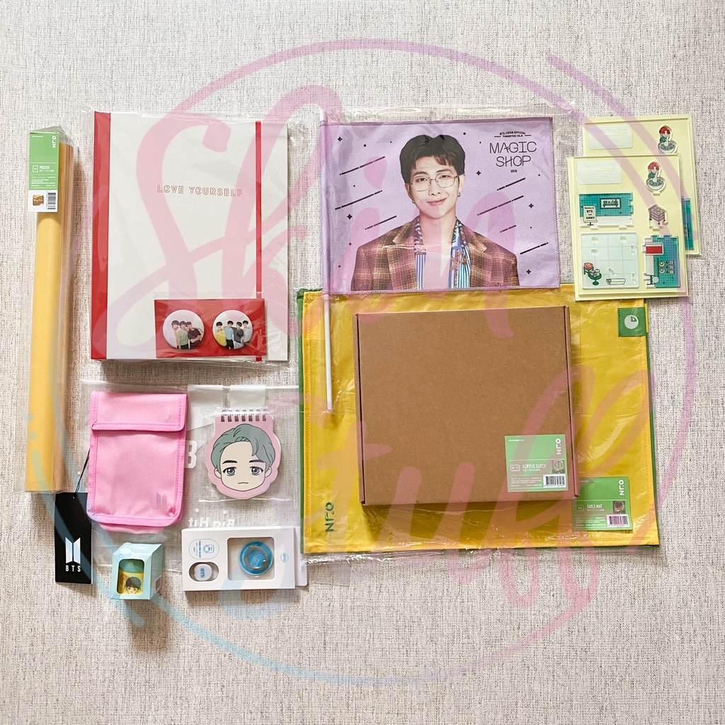 SHARING BTS LUCKY BOX LY BINDER ACRYLIC CLOCK ONL (cek deskripsi)