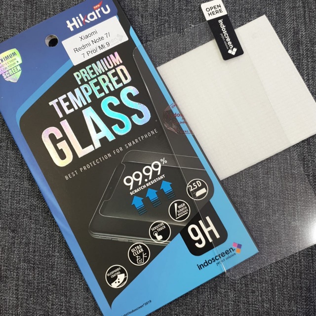 Anti Gores Redminote 7 Premium Tempered Glass Hikaru Indoscreen