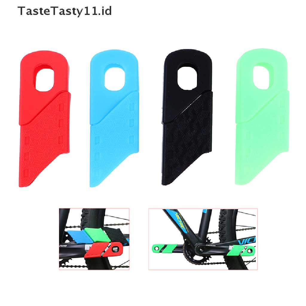 Tastetasty 4pcs Cover Pelindung Crankset Sepeda MTB