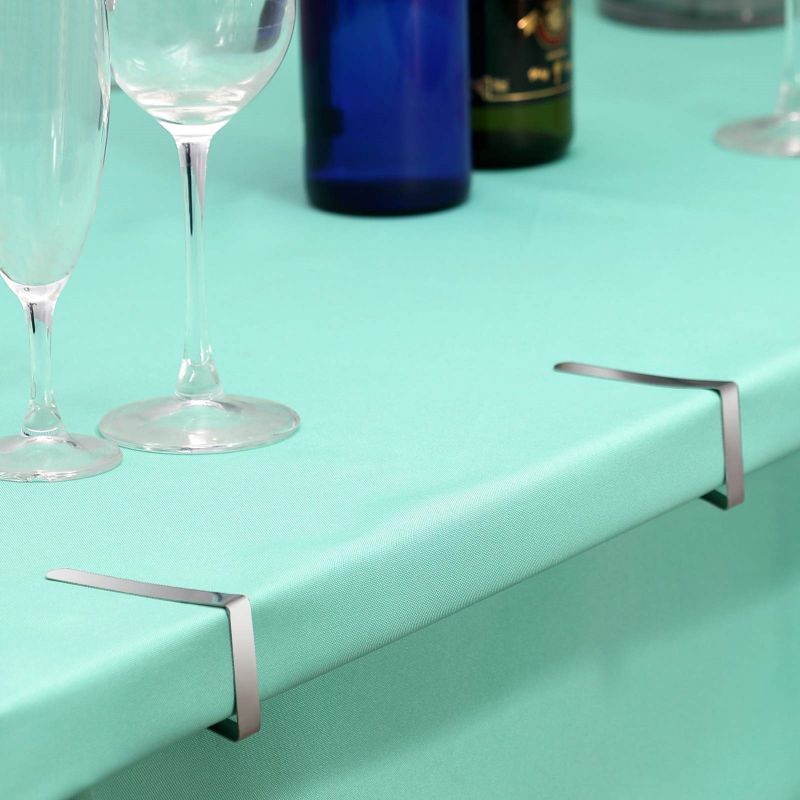 6pcs Klip Penjepit Taplak Meja Adjustable Stainless Table Cloth Holder/Penjepit Taplak Meja Rapih