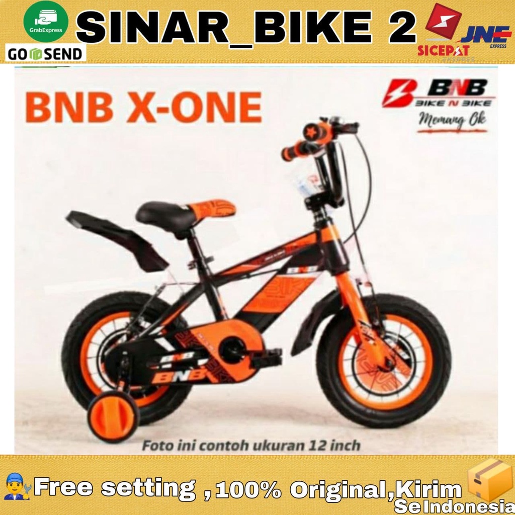 Sepeda Anak Laki BMX BNB X ONE Ukuran 12 16 &amp; 18 Inch