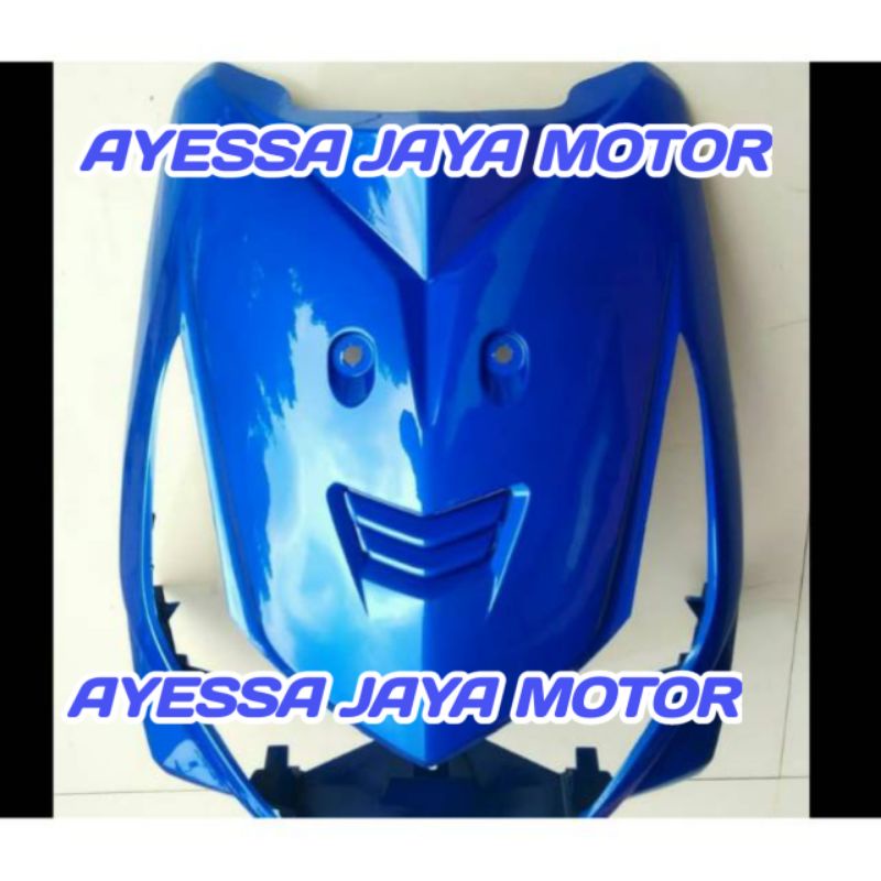 Tameng depan beat karbu warna biru